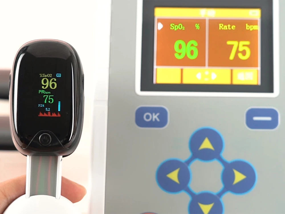 OxiSalud® Oxímetro de Pulso Portátil con Pantalla TFT y Apagado Automático