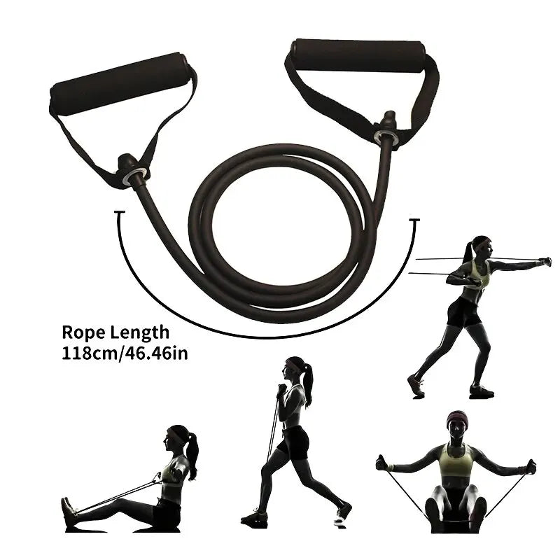 FuerzaFit® Bandas de Resistencia con Asas para Entrenamiento en Casa