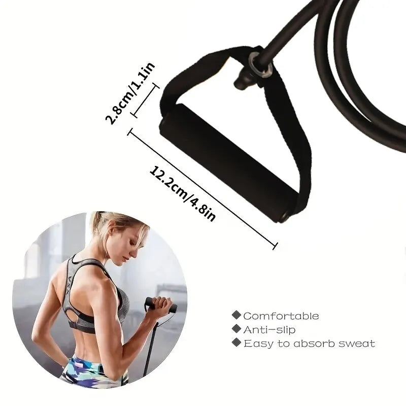FuerzaFit® Bandas de Resistencia con Asas para Entrenamiento en Casa