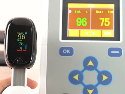 OxiSalud® Oxímetro de Pulso Portátil con Pantalla TFT y Apagado Automático