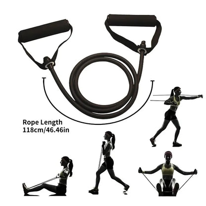 FuerzaFit® Bandas de Resistencia con Asas para Entrenamiento en Casa