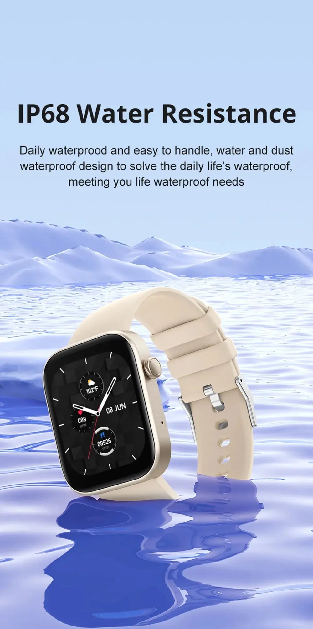 VitaWatch Pro® Smartwatch con Llamadas, Monitor de Salud y Notificaciones Inteligentes