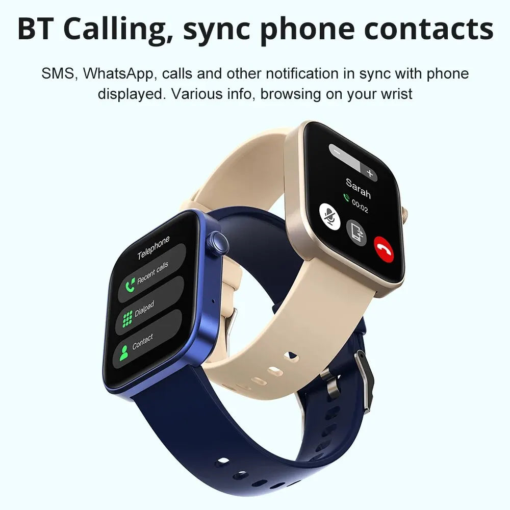 VitaWatch Pro® Smartwatch con Llamadas, Monitor de Salud y Notificaciones Inteligentes