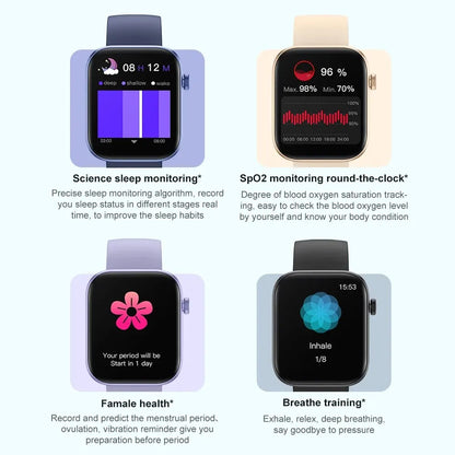 VitaWatch Pro® Smartwatch con Llamadas, Monitor de Salud y Notificaciones Inteligentes
