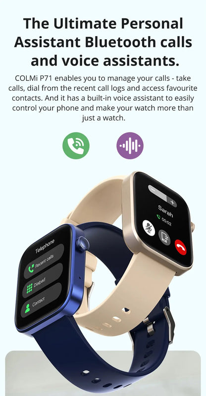 VitaWatch Pro® Smartwatch con Llamadas, Monitor de Salud y Notificaciones Inteligentes