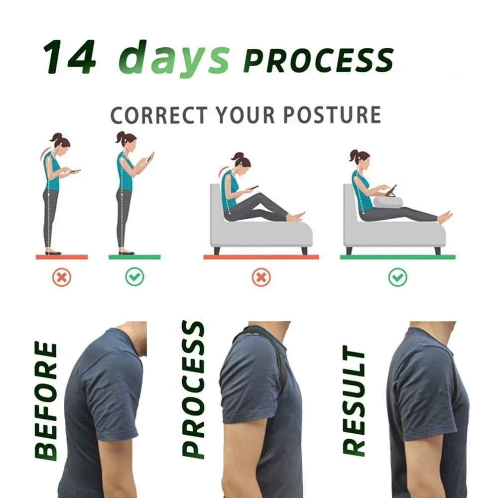 EspaldaSana® Corrector Postural para Hombros y Columna