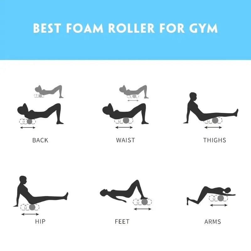 Rodillo AlivioPro® Relajación y Recuperación Muscular Profesional para Fisioterapia, Yoga y Deporte