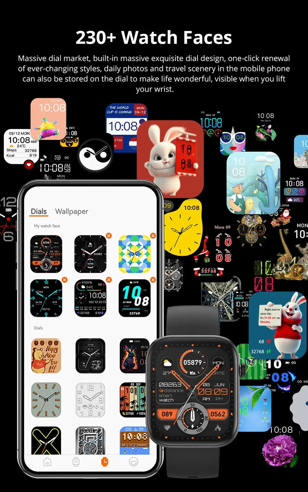 VitaWatch Pro® Smartwatch con Llamadas, Monitor de Salud y Notificaciones Inteligentes